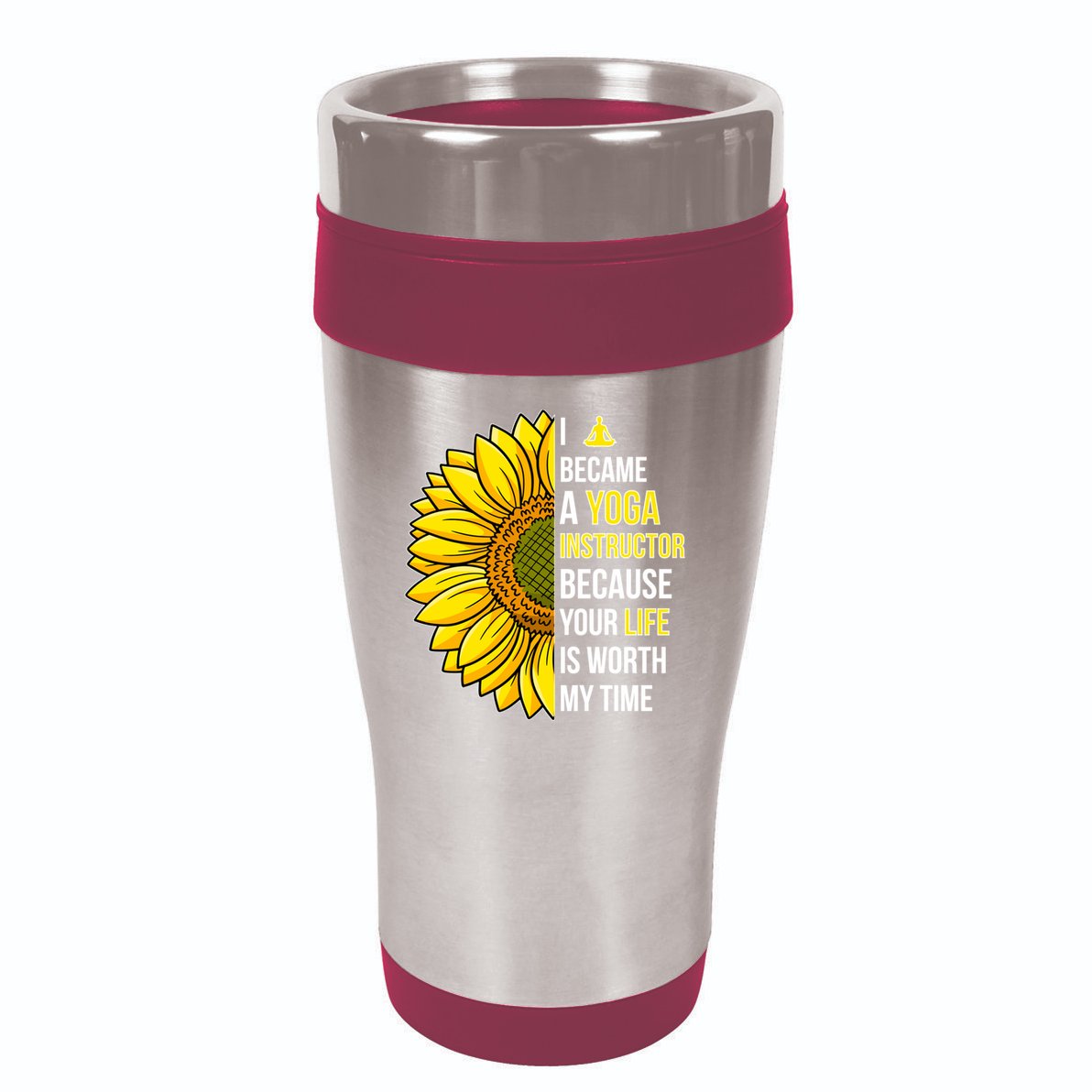 I Became A Yoga Instructor Yoga Teacher Cool Gift 16oz Travel Tumbler