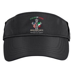 Italian By Blood American By Birth Patriot By Choice Cool Adult Drive Performance Visor