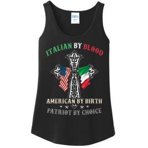 Italian By Blood American By Birth Patriot By Choice Cool Ladies Essential Tank