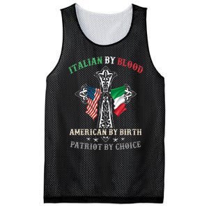 Italian By Blood American By Birth Patriot By Choice Cool Mesh Reversible Basketball Jersey Tank