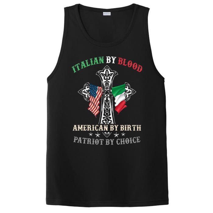 Italian By Blood American By Birth Patriot By Choice Cool PosiCharge Competitor Tank