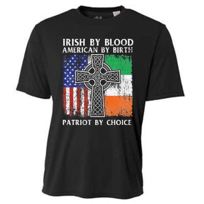 Irish By Blood American By Birth Patriot By Choice Ireland Cooling Performance Crew T-Shirt