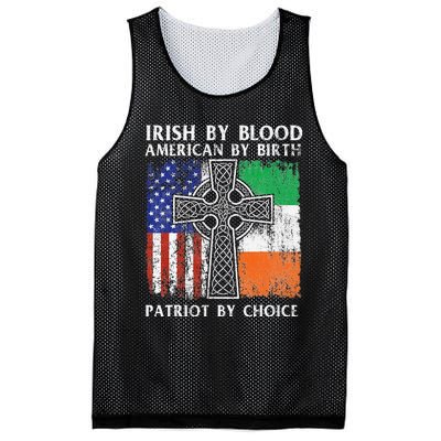 Irish By Blood American By Birth Patriot By Choice Ireland Mesh Reversible Basketball Jersey Tank