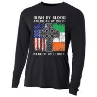 Irish By Blood American By Birth Patriot By Choice Ireland Cooling Performance Long Sleeve Crew