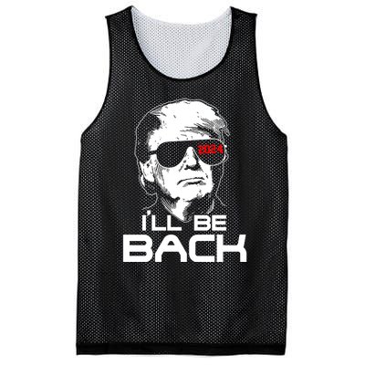 Ill Be Back Trump 2024 Mesh Reversible Basketball Jersey Tank