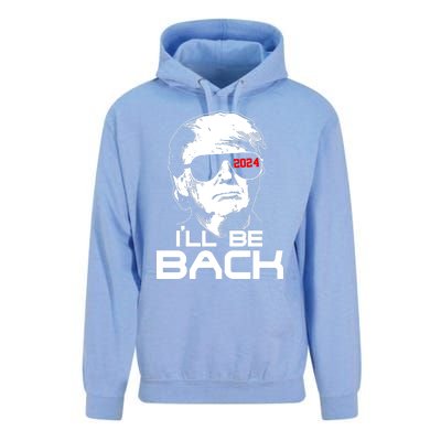 Ill Be Back Trump 2024 Unisex Surf Hoodie