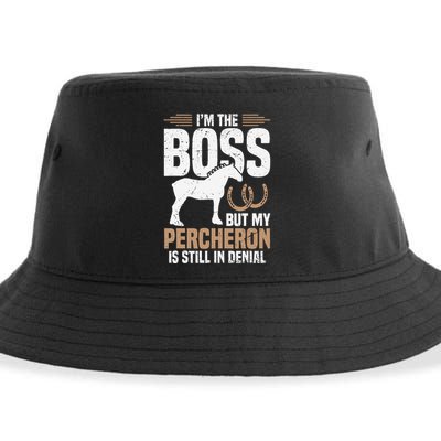 I´M Boss But My Percheron Is Still In Denial .Png Sustainable Bucket Hat