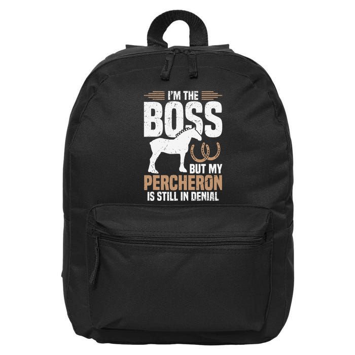 I´M Boss But My Percheron Is Still In Denial .Png 16 in Basic Backpack