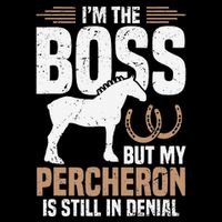 I´M Boss But My Percheron Is Still In Denial .Png 16 in Basic Backpack