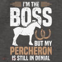 I´M Boss But My Percheron Is Still In Denial .Png Vector Backpack