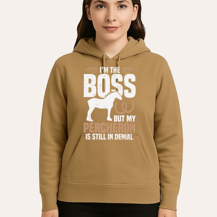 I´M Boss But My Percheron Is Still In Denial .Png Hoodie
