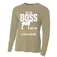 I´M Boss But My Percheron Is Still In Denial .Png Cooling Performance Long Sleeve Crew