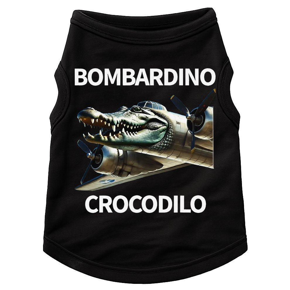 Italian Brainrot Bombardino Crocodilo Doggie Tank