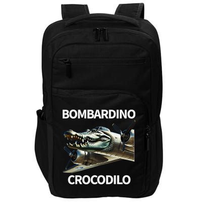 Italian Brainrot Bombardino Crocodilo Impact Tech Backpack