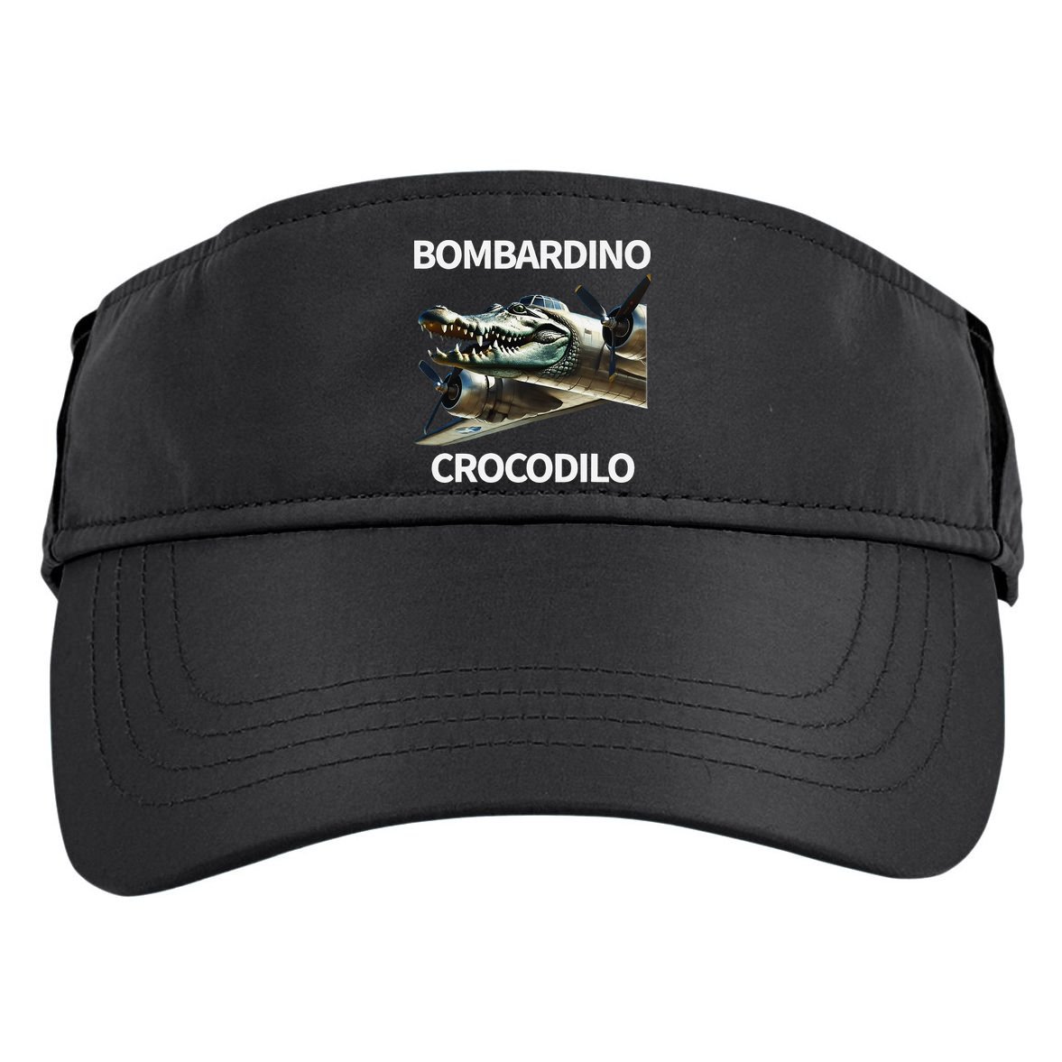 Italian Brainrot Bombardino Crocodilo Adult Drive Performance Visor