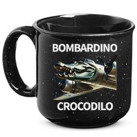Italian Brainrot Bombardino Crocodilo 15oz Campfire Ceramic Mug