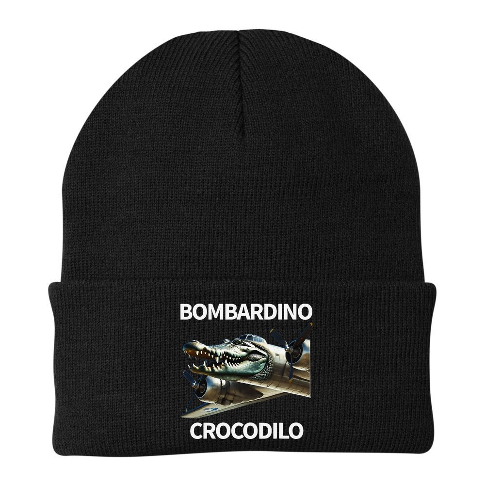 Italian Brainrot Bombardino Crocodilo Beanie