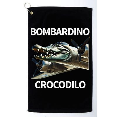 Italian Brainrot Bombardino Crocodilo Golf Towel