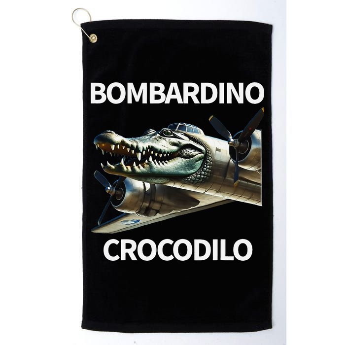 Italian Brainrot Bombardino Crocodilo Golf Towel