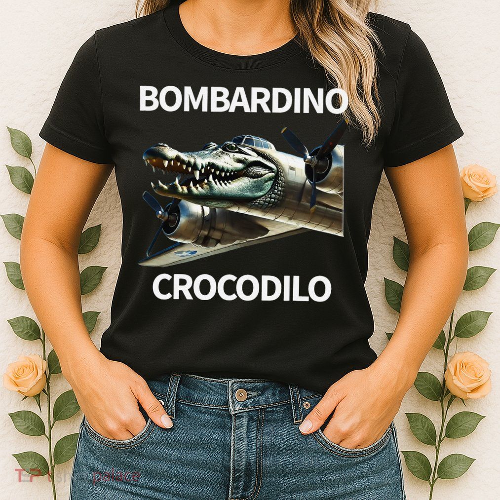 Italian Brainrot Bombardino Crocodilo Womens T-Shirt