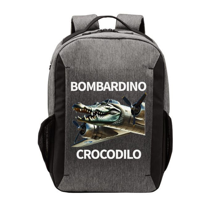 Italian Brainrot Bombardino Crocodilo Vector Backpack