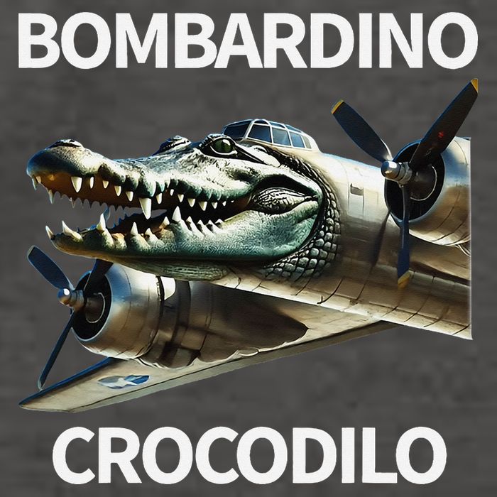 Italian Brainrot Bombardino Crocodilo Vector Backpack