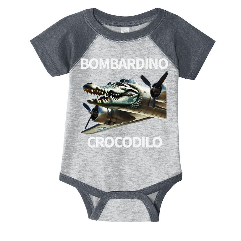 Italian Brainrot Bombardino Crocodilo Infant Baby Jersey Bodysuit