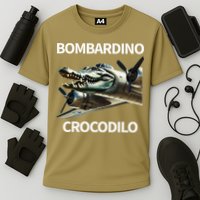 Italian Brainrot Bombardino Crocodilo Cooling Performance Crew T-Shirt