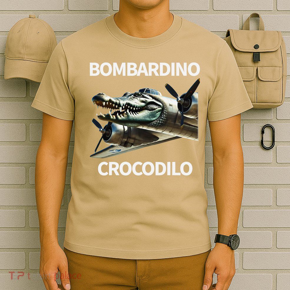 Italian Brainrot Bombardino Crocodilo T-Shirt