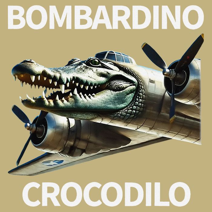 Italian Brainrot Bombardino Crocodilo Cooling Performance Long Sleeve Crew
