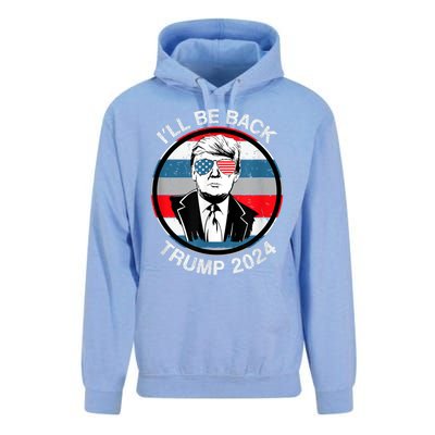 I'll Be Back Trump 2024 Unisex Surf Hoodie