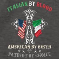 Italian By Blood American By Birth Patriot By Choice Cool Vector Backpack