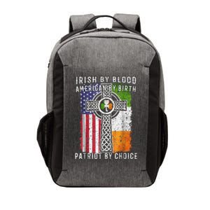 Irish By Blood American By Birth Patriot By Choice Vector Backpack