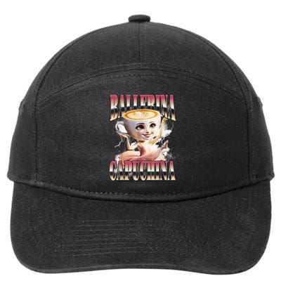 Italian Brainrot Ballerina Cappuccina Ballerina Cappuccino 7-Panel Snapback Hat