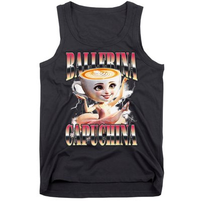 Italian Brainrot Ballerina Cappuccina Ballerina Cappuccino Tank Top