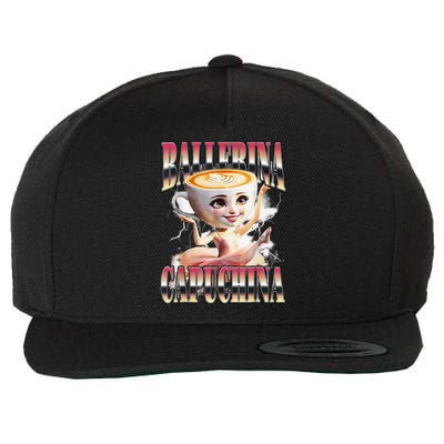 Italian Brainrot Ballerina Cappuccina Ballerina Cappuccino Wool Snapback Cap
