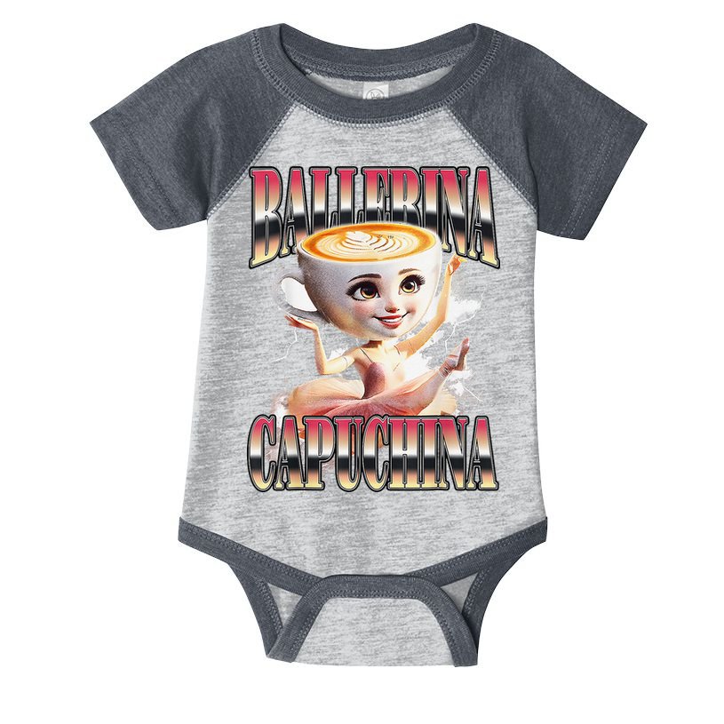 Italian Brainrot Ballerina Cappuccina Ballerina Cappuccino Infant Baby Jersey Bodysuit