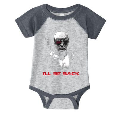 I'll Be Back Trump 2024 Infant Baby Jersey Bodysuit