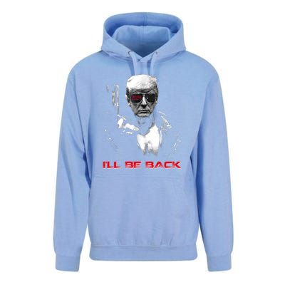 I'll Be Back Trump 2024 Unisex Surf Hoodie