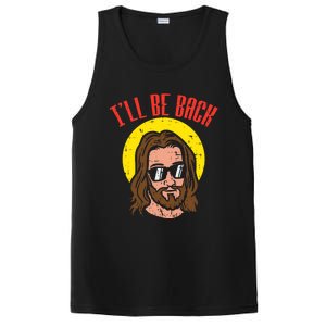 Ill Be Back Jesus Cool God Christ Religious Christian Gift PosiCharge Competitor Tank