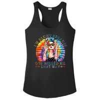 Im Blunt Because God Rolled Me That Way Retro Girl Tie Dye Ladies PosiCharge Competitor Racerback Tank