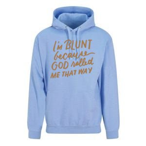 IM Blunt Because God Rolled Me That Way Funny Christian Gift Unisex Surf Hoodie