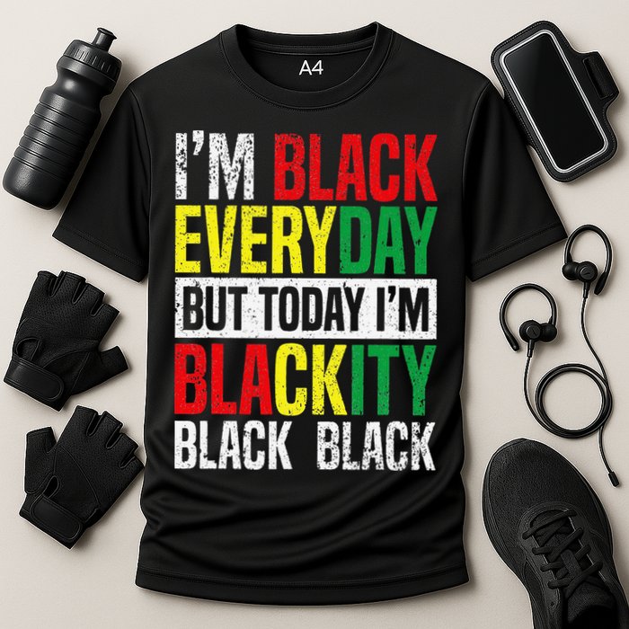 I'm Blackity Black African American  Juneteenth Cooling Performance Crew T-Shirt