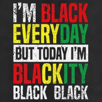 I'm Blackity Black African American  Juneteenth Golf Towel