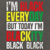 I'm Blackity Black African American  Juneteenth Cotton Canvas Backpack