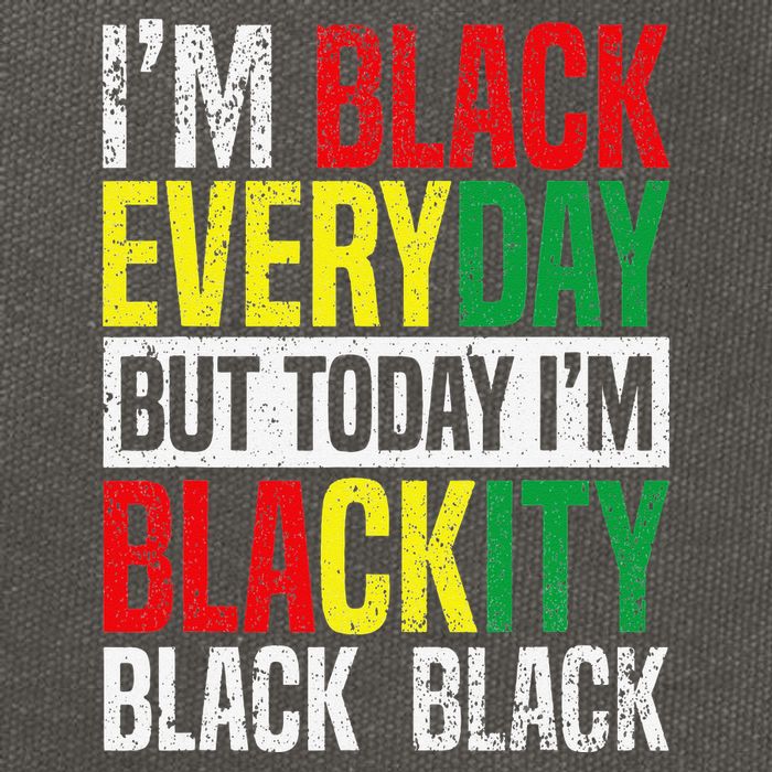 I'm Blackity Black African American  Juneteenth Cotton Canvas Backpack