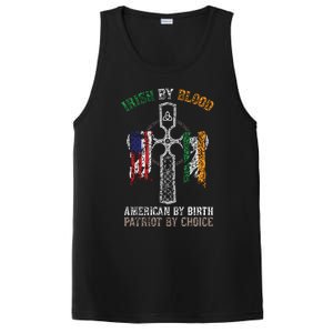 Irish By Blood American By Birth Patriot By Choice PosiCharge Competitor Tank