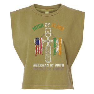 Irish By Blood American By Birth Patriot By Choice Garment-Dyed Women's Muscle Tee