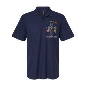 Irish By Blood American By Birth Patriot By Choice Softstyle Adult Sport Polo