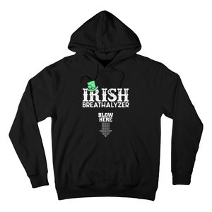 Irish Breathalyzer Blow Here St Patrick's Day Drink Funny Hoodie